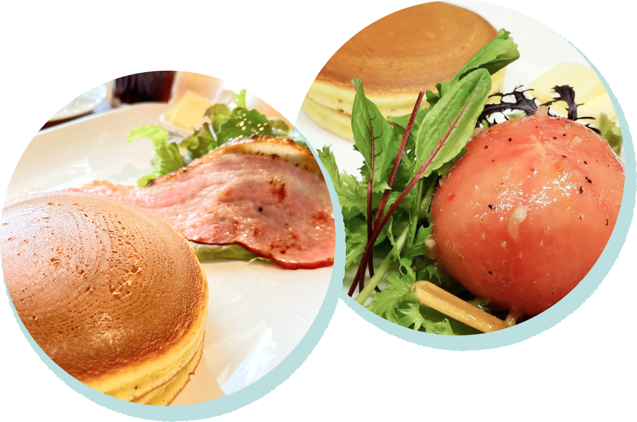 ホットケーキランチプレート